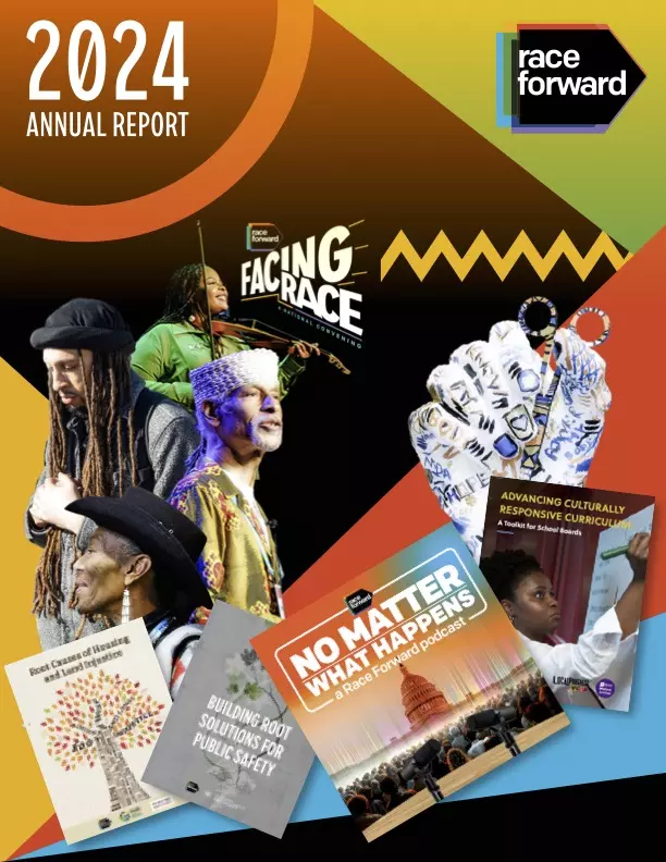 Graphic of Race Forward 2024 Annual Report Cover